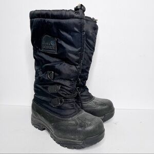 Sorel Snowlion Winter Snow Boots Size 7 Men’s Black